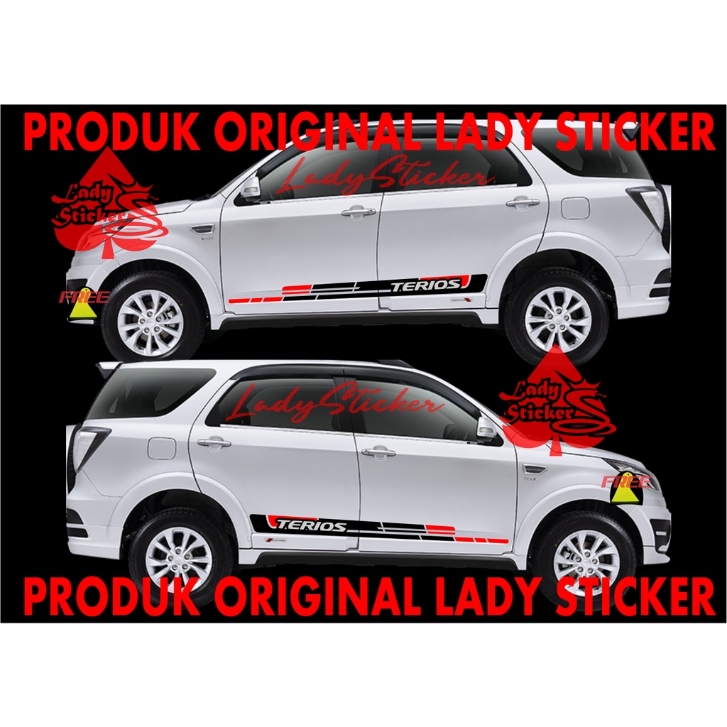 STRIPING STICKER MOBIL TERIOS STICKER MOBIL DAIHATSU TERIOS ADVENTURE TERLARIS