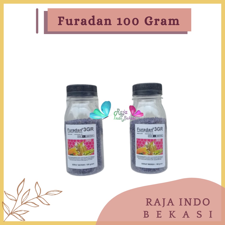 Rajaindobekasi Ori Furadan Botol 100 Gram Kemasan Repacking Furadan Obat Semut Anti Hama 3gr Insektisida Uret Akar Furadan 3gr 1kg 2kg 500 Gram