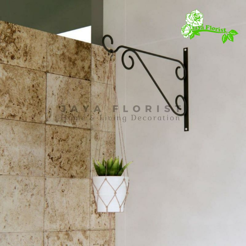 Rak Pot Bunga Gantung Standing Pot Bunga Dinding Rak Pot Bunga Besi Tempel Dinding Murah Gantungan P
