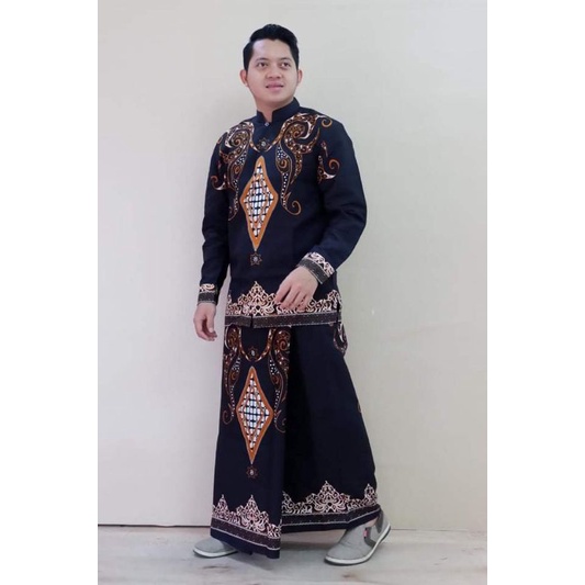 setelan baju batik pria terbaru | setelan Koko dan sarung pria terbaru