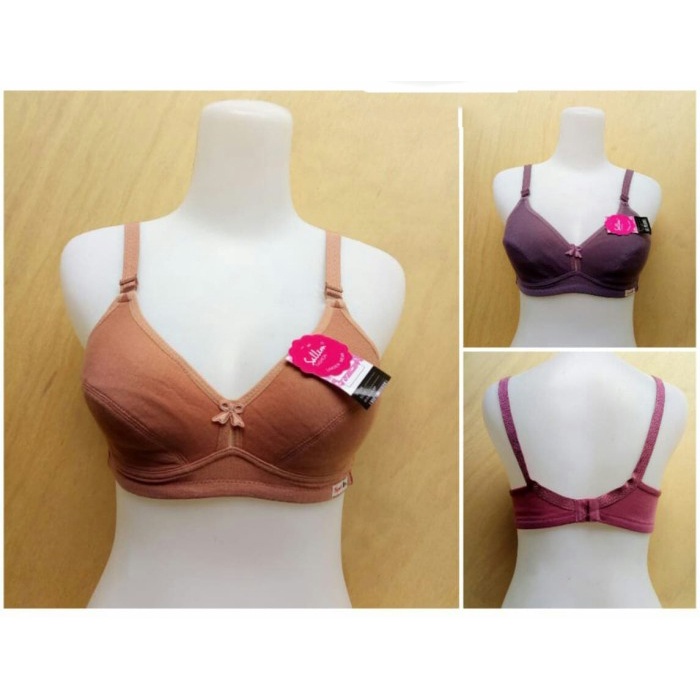 1 Pcs Bra / BH Sallem - Bra / BH Wanit Kain / Sport - Kancing / Kait 2 - Random Warna