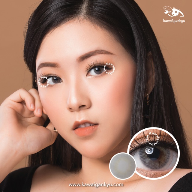 KawaiGankyu Softlens - Princess vonvon gray (1botol)