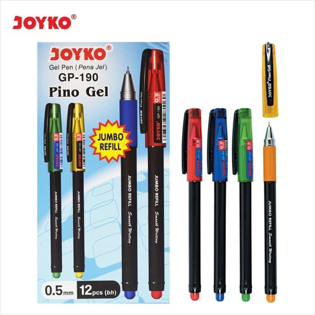 

Gel Pen / Pulpen / Pena Joyko GP-190 / Pino Gel / 0.5 mm (Lusin)