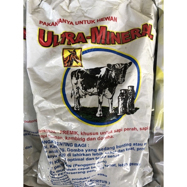 ULTRA MINERAL PREMIX PAKAN HEWAN RUMINANSIA SAPI KAMBING NUTRISI MINERAL KALSIUM VITAMIN LENGKAP