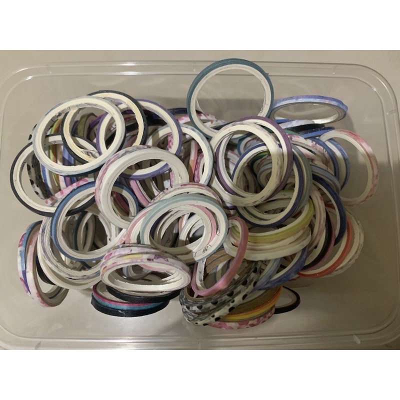 

CBS-002WT 1pcs Washi tape kecil 0,3cm /Washi tape random/ Lakban kertas/ Washi tape bermotif