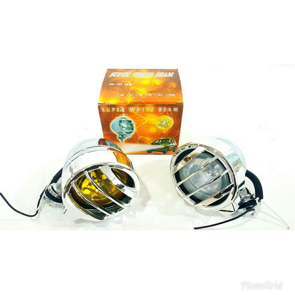 Work/Fog Lamp-Lampu Kerja/Kabut/Sorot/Truk Bulat 3 Inch Cover Super 4x4