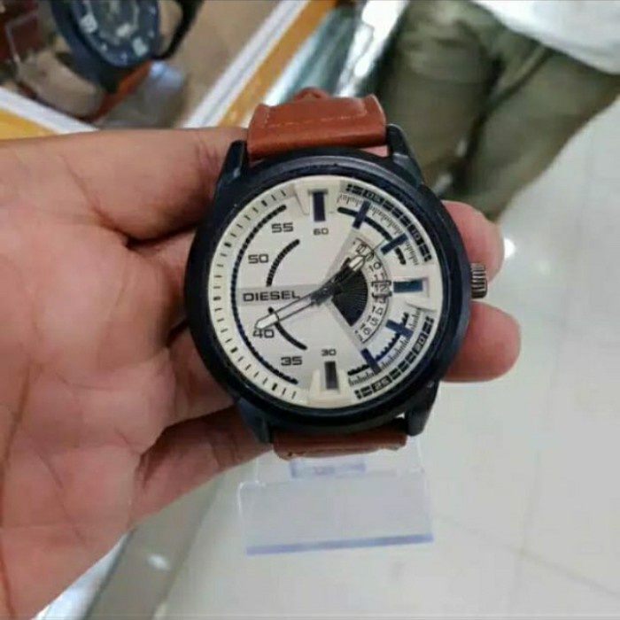 Jam Tangan Pria COD Watch Terbaru Murah Keren Fashion G1J0 JAM TANGAN PRIA DIESEL TANGGAL AKTIF TALI