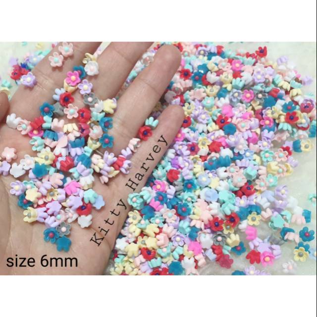 Resin Shabby Flower | Bahan Nail art &amp; Tasbih Digital