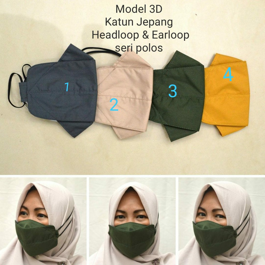 MASKER KAIN POLOS 3D 1