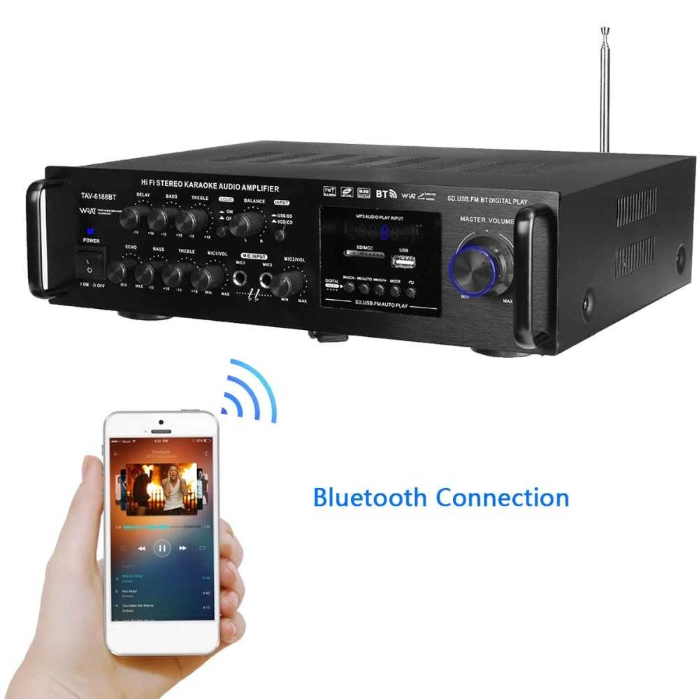 Sunbuck Bluetooth EQ Audio Amplifier Home Theater FM 2000W - TAV-6188 ( Mughnii )