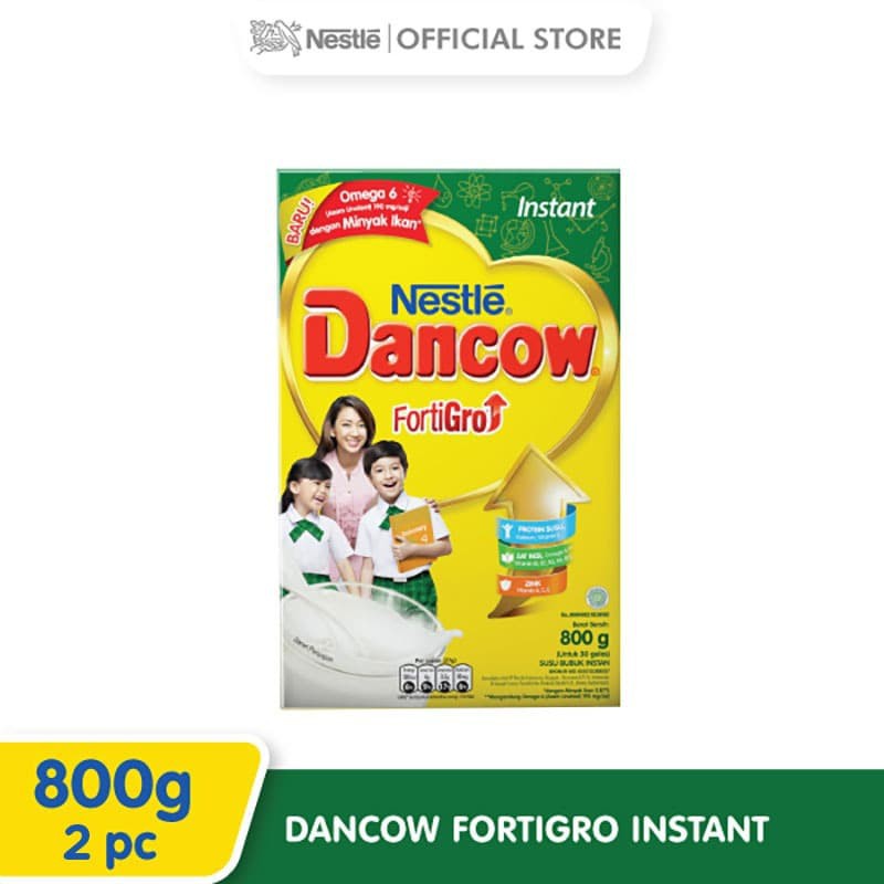 

PROMO DANCOW FORTIGRO SUSU BUBUK INSTANT BOX 800G [2 PCS] TERMURAH