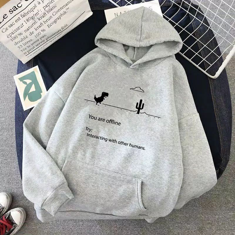 OFFLINE NOTICE SWEATER HOODIE WANITA PRIA TERMURAH'