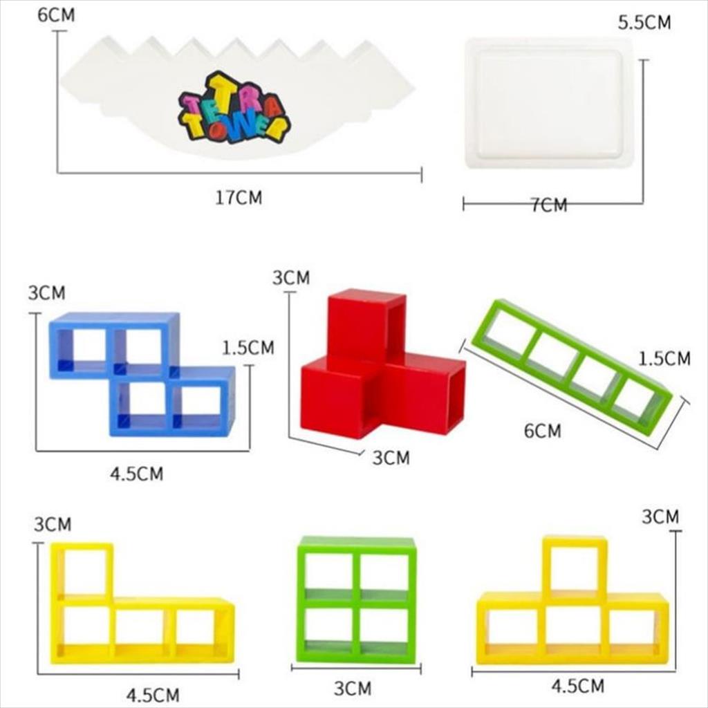 Mainan Anak Tetris Tetra Tower / Mainan Keseimbangan JM