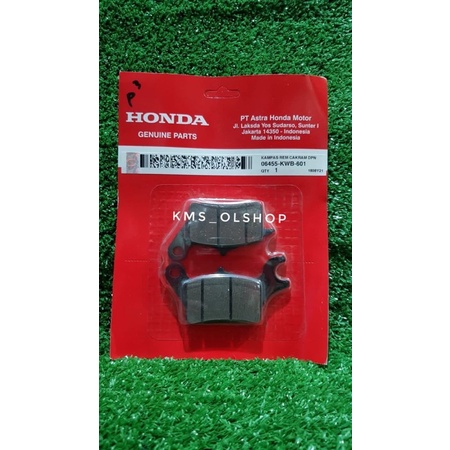 Dispad Discpad Kampas Rem Depan Cakram Blade, Revo Absolute 06455-KWB-601 Asli Honda AHM Original