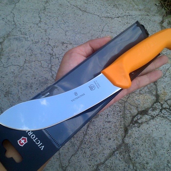 Pisau Seset Kulit - Pisau Sembelih Victorinox 15Cm Swibo Skinning Skinner Seset Kelet -