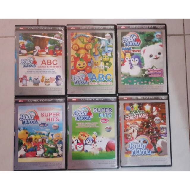 DVD Badanamu lagu anak bahasa inggris 6disc