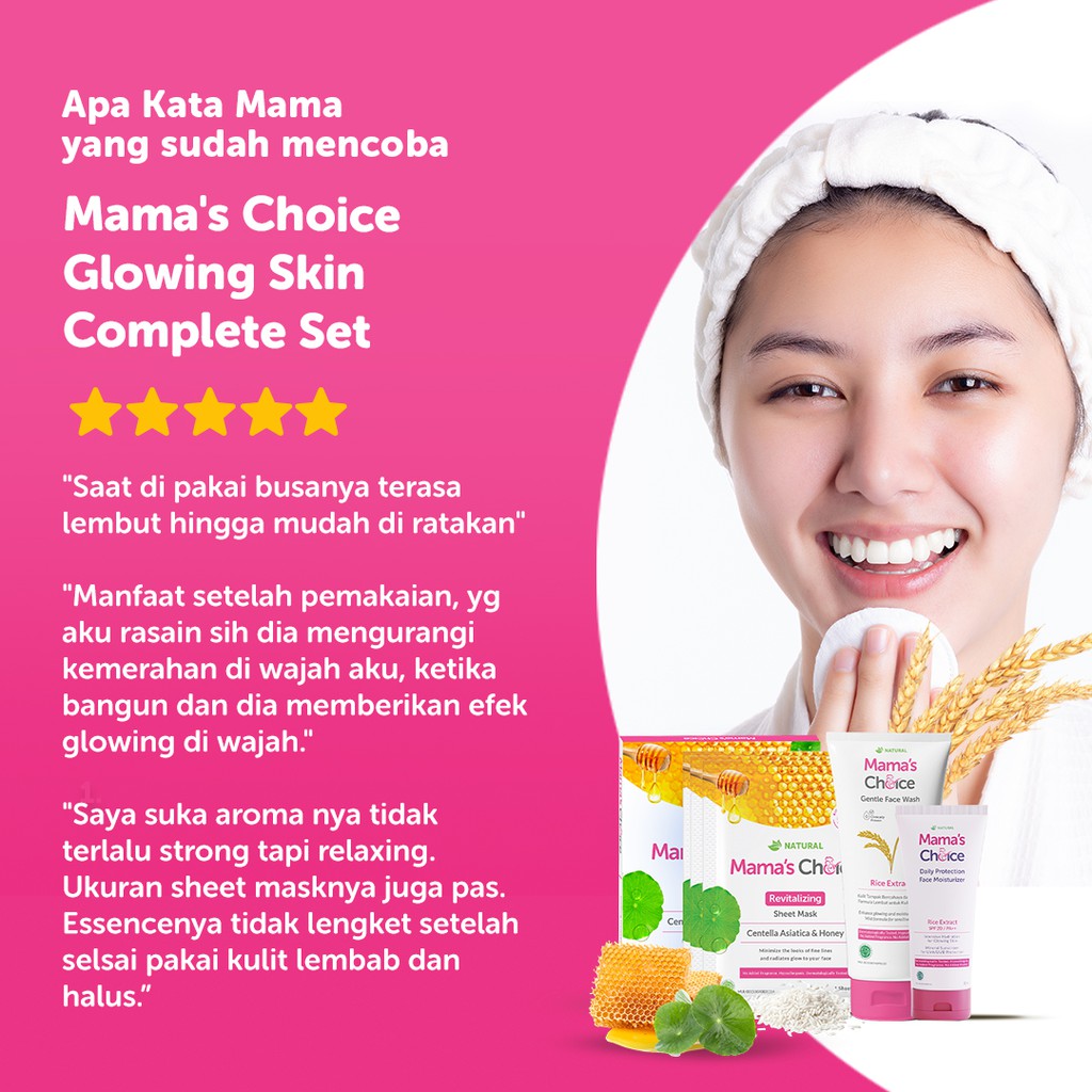 Skincare Wajah | Mama's Choice Glowing Skin Complete Set-7