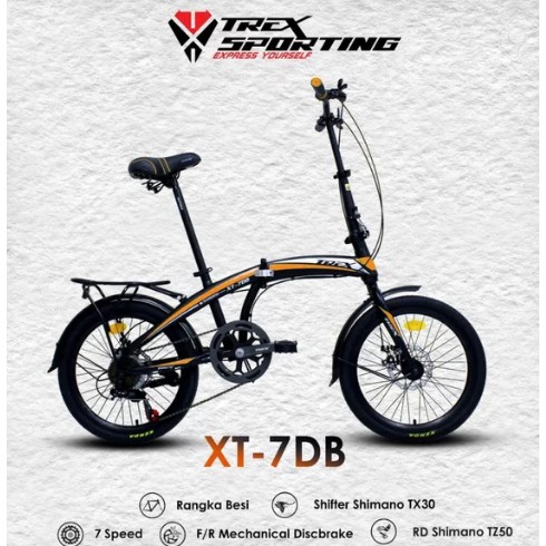 Sepeda Lipat 20 Trex XT 7 Disc Brake