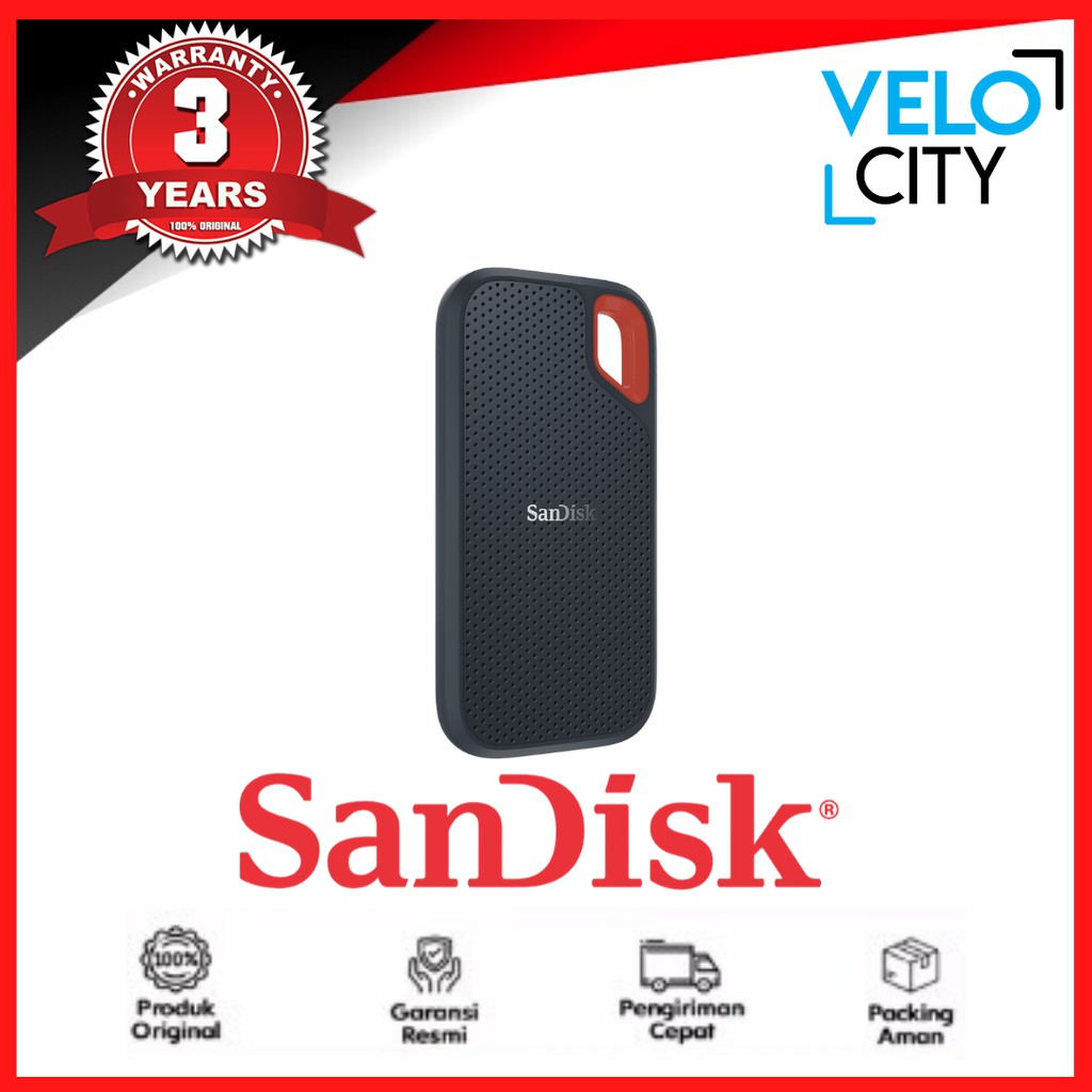 Portable SSD 500GB Sandisk Extreme E61 Speed 1050mbps - Garansi Resmi