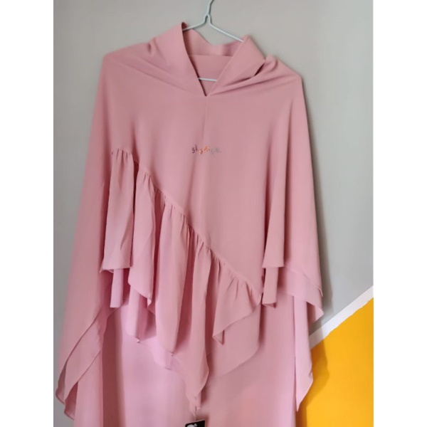 Khimar sisesa Salehah pink