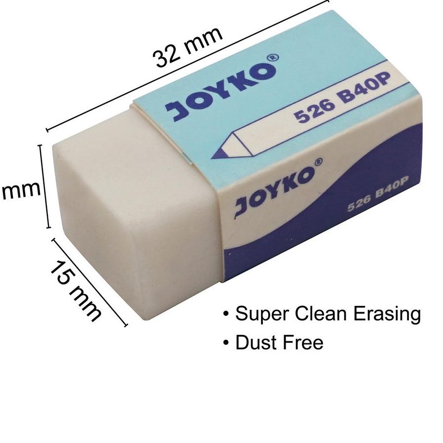 

Limited Stock|SQ13|[D] Penghapus / Stip Joyko Putih Kecil (40PCS)