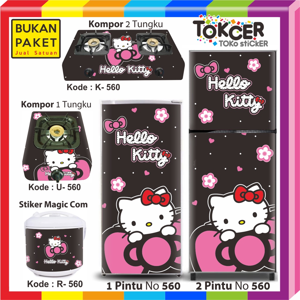 Stiker Kulkas/stiker Kompor/stiker Magicom HELLO KITTY