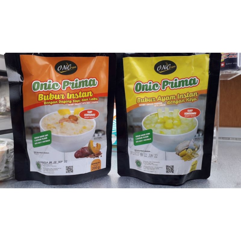 

Bubur organik/Onic prima/Bubur kemasan pouch