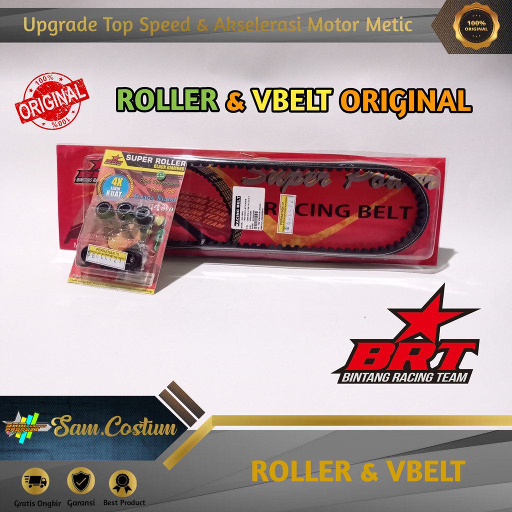 Vbelt dan Roller racing original brt Nmax Mio Beat Vario