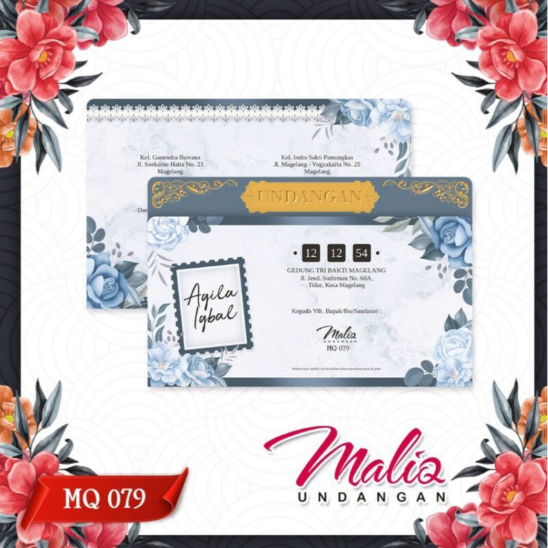 blangko undangan pernikahan Maliq 79