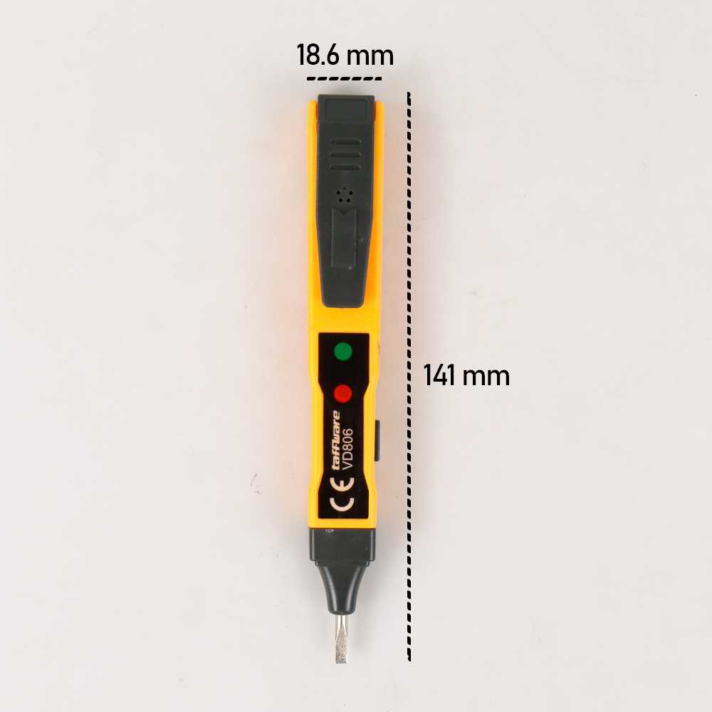 ANENG  tespen Tester Non Contact AC Voltage Alert Detector 12 - 1000 V - VD806 tespen Tester Non Contact Pena Detektor Tegangan AC Non-kontak Penguji Tegangan BSIDE, Multimeter Terintegrasi, Sensor Listrik Jangkauan Ganda Kabel Live V-alert ANENG Tester P