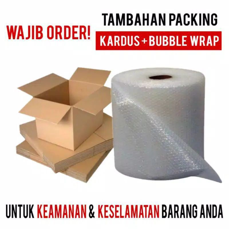 

TAMBAHAN KARDUS DAN BUBBLE WRAP PACKING