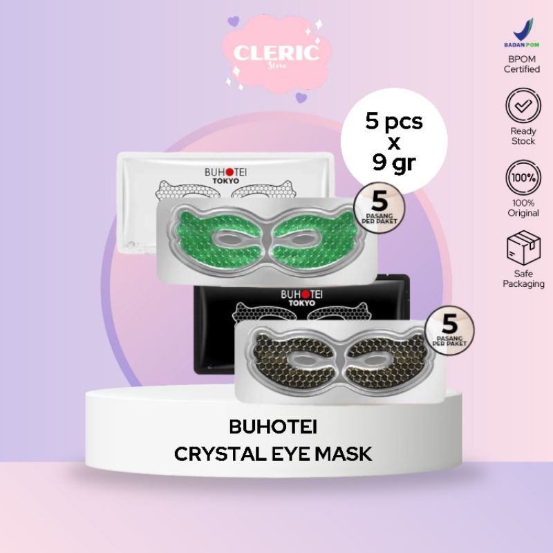 BUHOTEI TOKYO CRYSTAL EYE MASK CAVIAR NIACINAMIDE BIOAQUA MASKER MATA