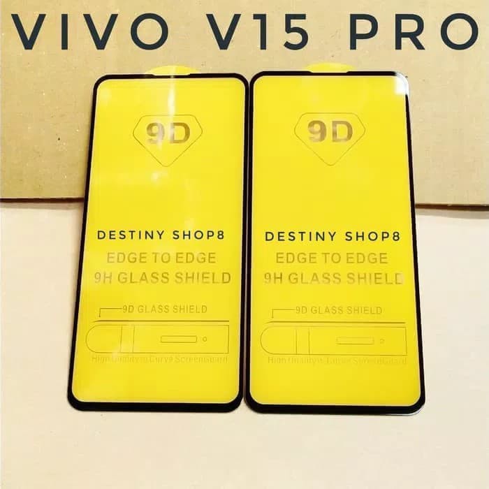 Vivo V15 Pro - Tempered Glass Full Cover 5D Full Lem