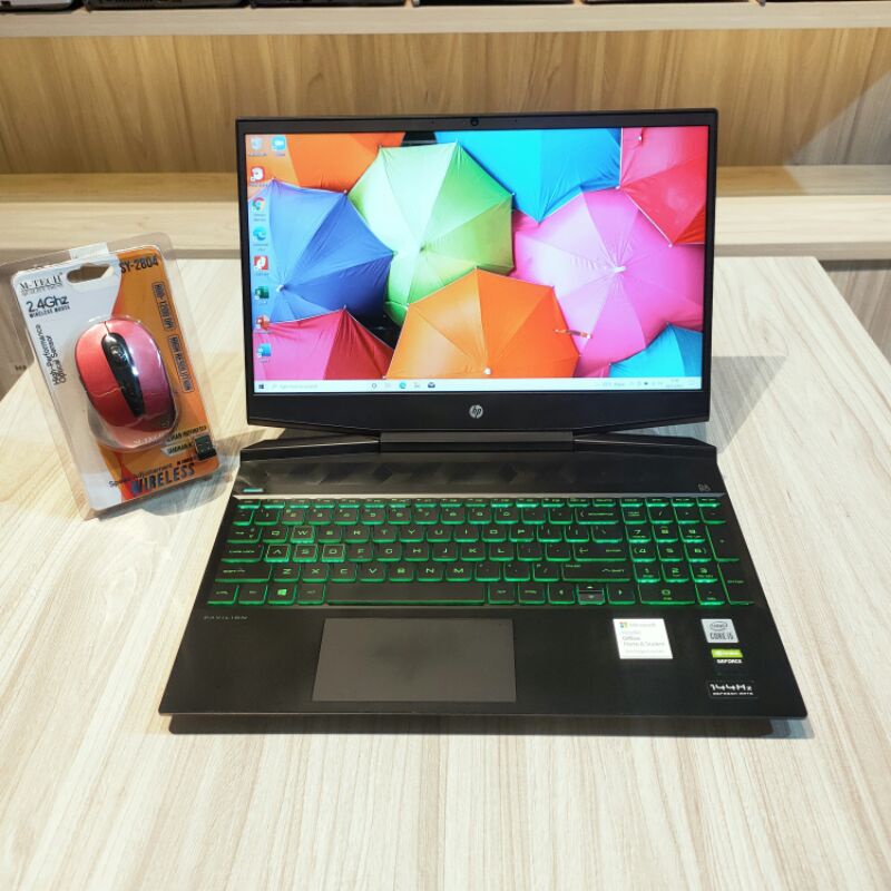 Laptop HP PAVILION GAMING 15-dk1064tx (core i5 gen 10) Ram 16gb Ssd 512gb Dual VGA RTX 2060 6GB