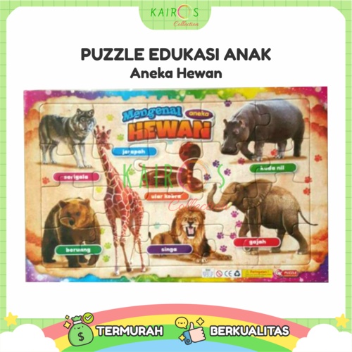 Puzzle Belajar Anak Edukasi Aneka Motif