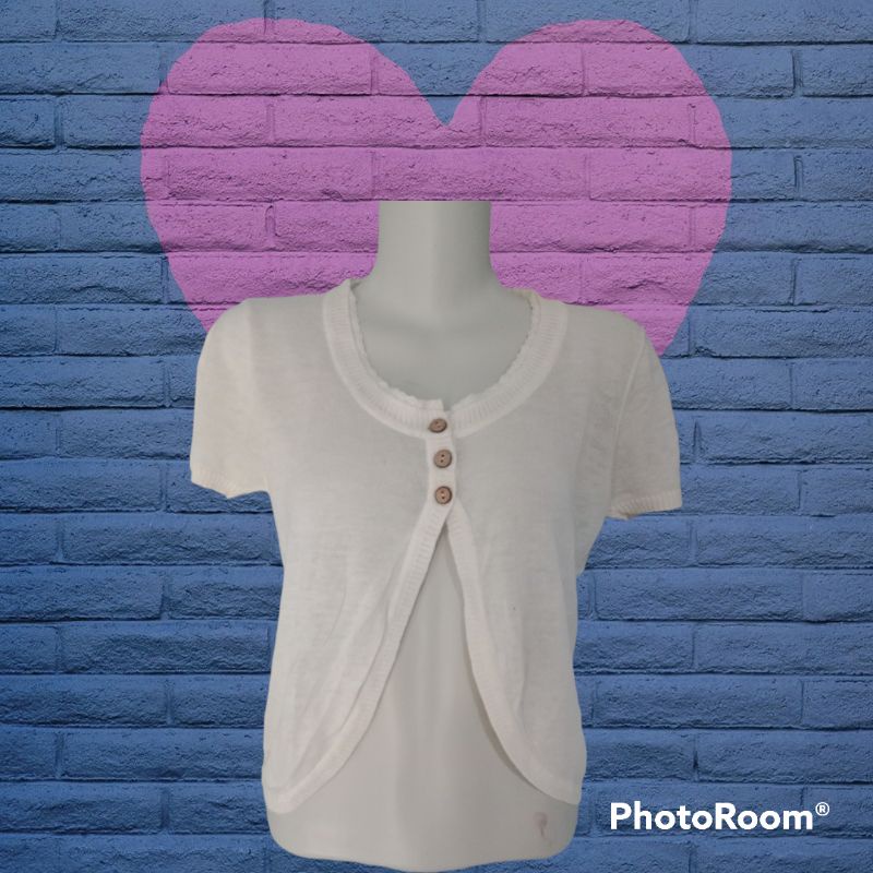 cardigan lengan pendek