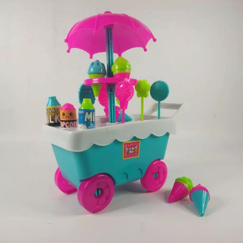 Mainan Gerobak Es Krim Mainan Anak Jualan Eskrim Gerobak