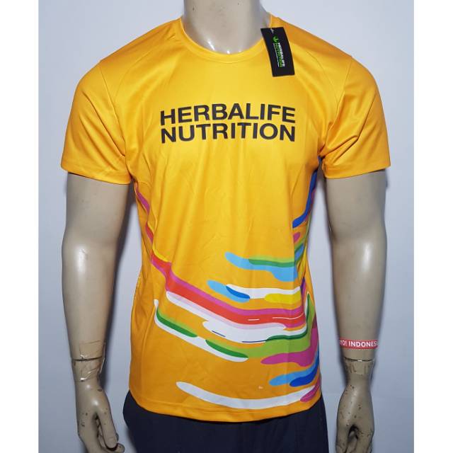 Jersey kaos olahraga running sepeda badminton futsal parkour herbalife nutrition pabrikan