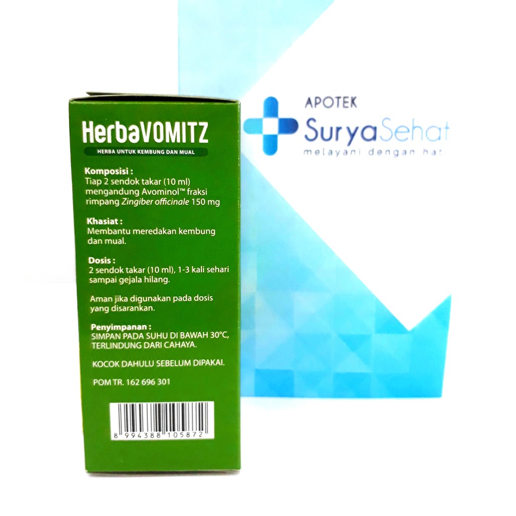 HERBAVOMITZ Sirup 60ml - Herba untuk Kembung dan Mual