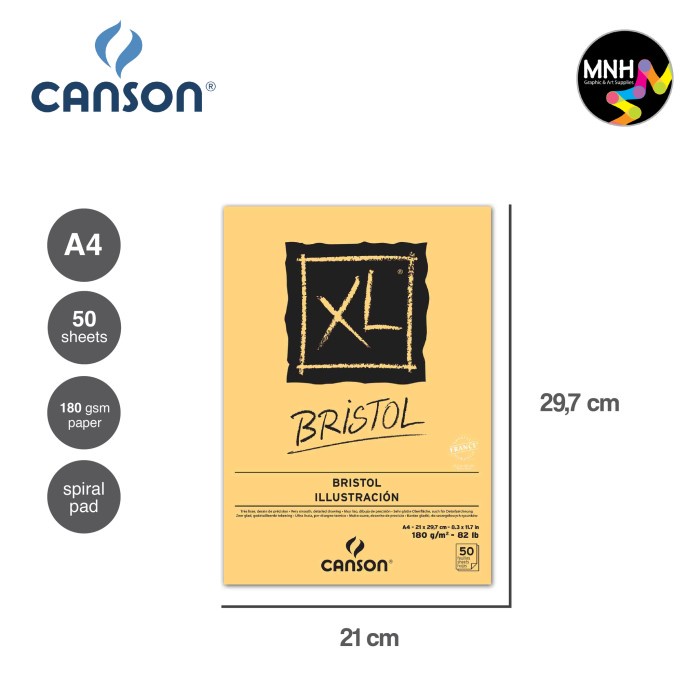 

Sketsagambar- Drawing Book Canson Xl Bristol 180G A3 - A4 - Ukuran A4 -Buku-Gambar-Sketsa.