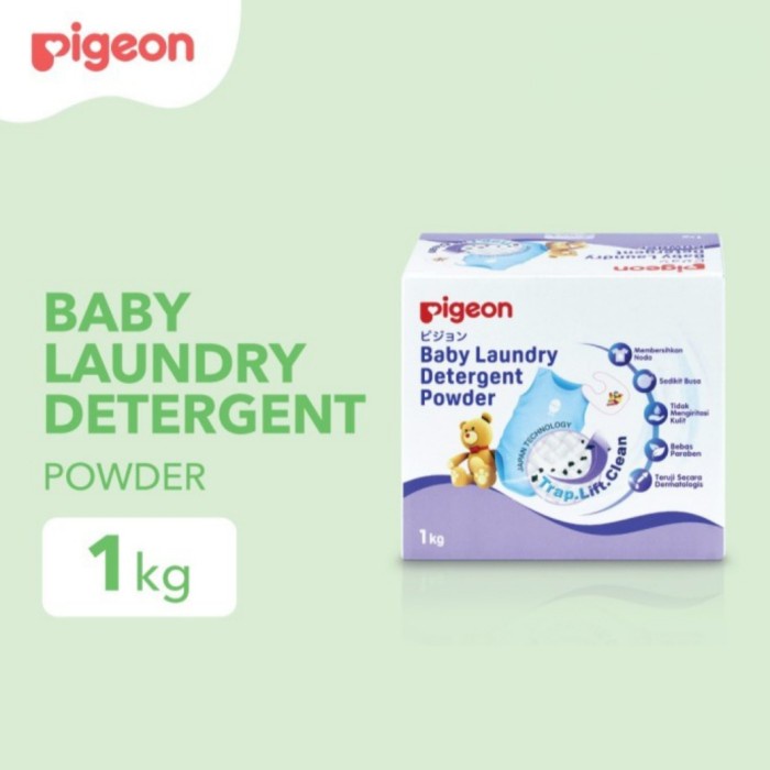 PIGEON Baby Laundry Detergent Powder 1kg Deterjen Baju Bayi