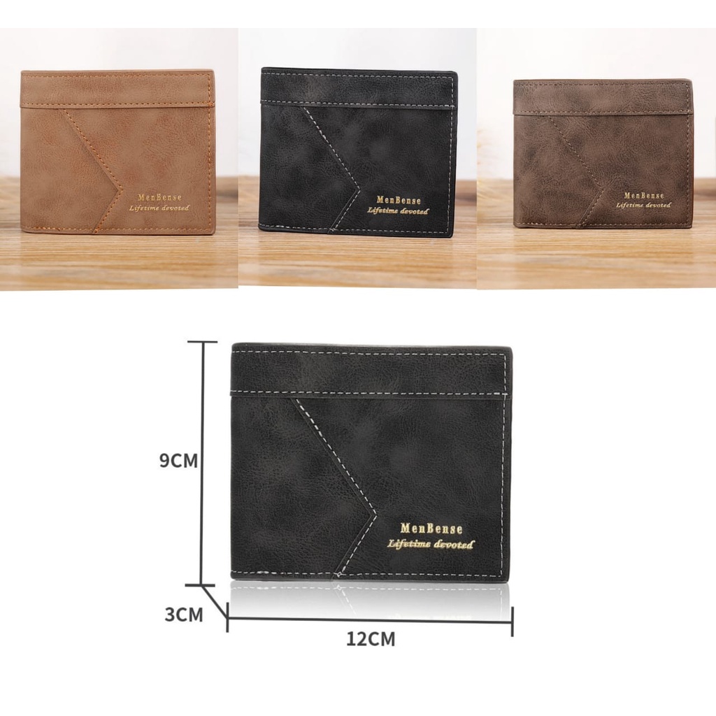 DOMPET IMPORT LIPAT PRIA KECIL KULIT ORIGINAL BRANDED PREMIUM WACHI PENDEK KARTU MURAH BATAM KEREN