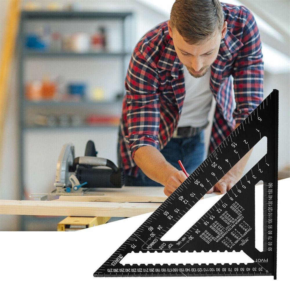 Solighter Speed Square Protractor New Precise Woodworking Tools Aluminium Alloy Framing Measurement