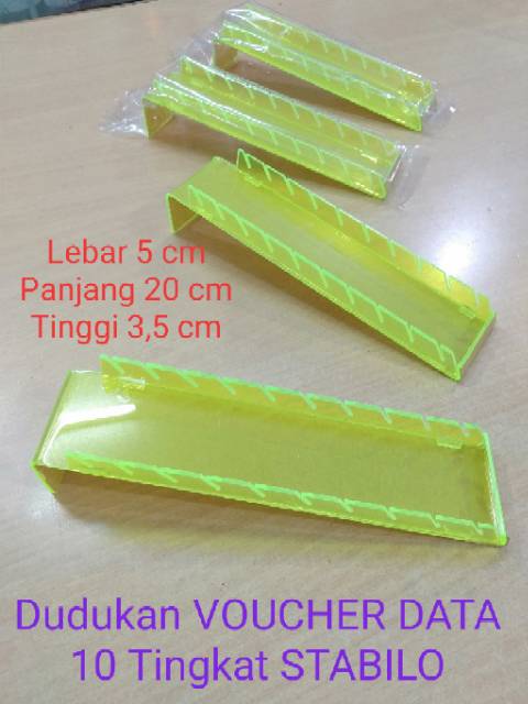 Dudukan voucher data 10 tingkat stabilo