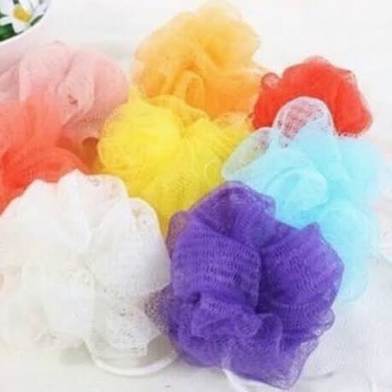 *galerybeautysemarang* SPONS MANDI JARING / SPON MANDI GOSOK / SPONGE MANDI SHOWER NET / SPONS JARING WARNA / BATH PUFF