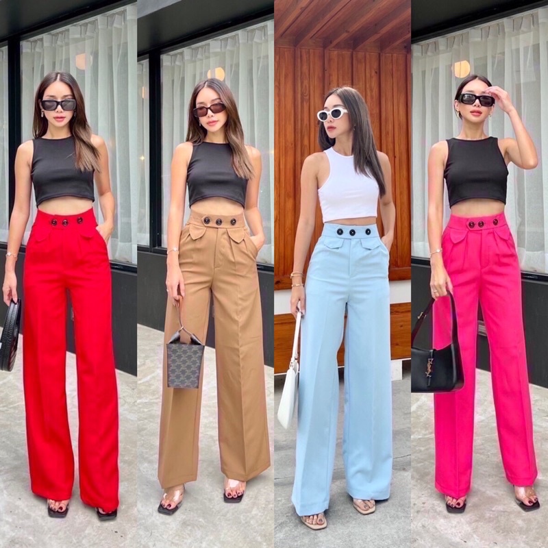 [Ready Promthong] Marjorie HW Pants / Celana Merk Promthong Bangkok