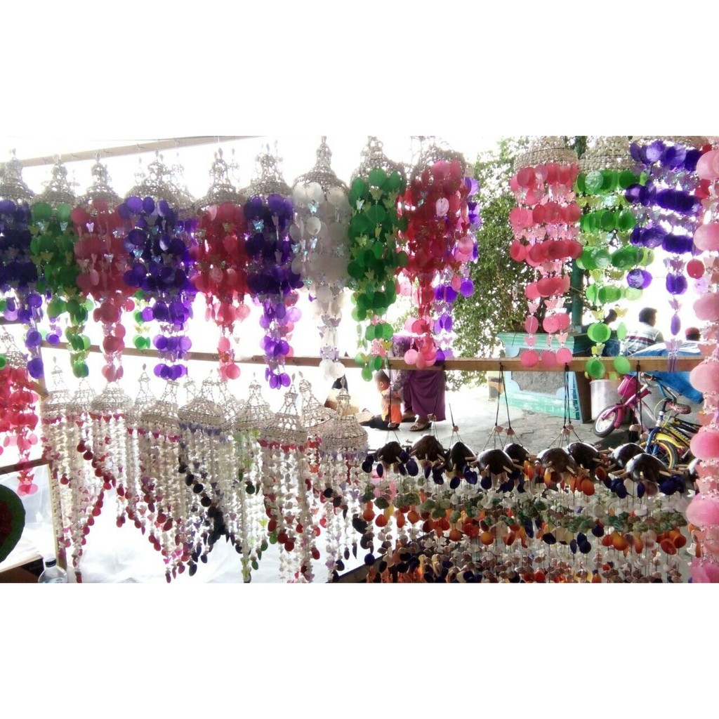 Jual hiasan lampu dari kulit kerang putih | Shopee Indonesia