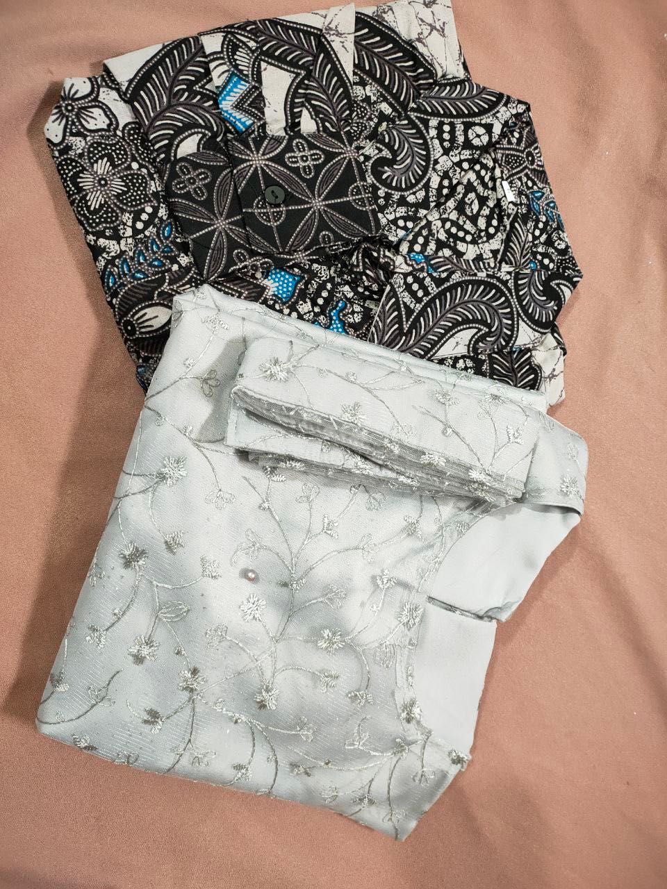 New Arrival Batik Couple Kebaya Set Monica Series Tunangan Lamaran Wisuda Kondangan Kekinian 2021