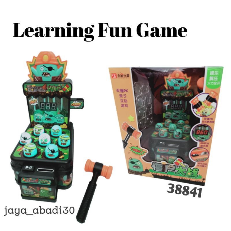 MAINAN LEARNING FUN GAME / PUKUL ZOMBIE / PUKUL TIKUS SEPERTI DI GAME FUN MALL 38841