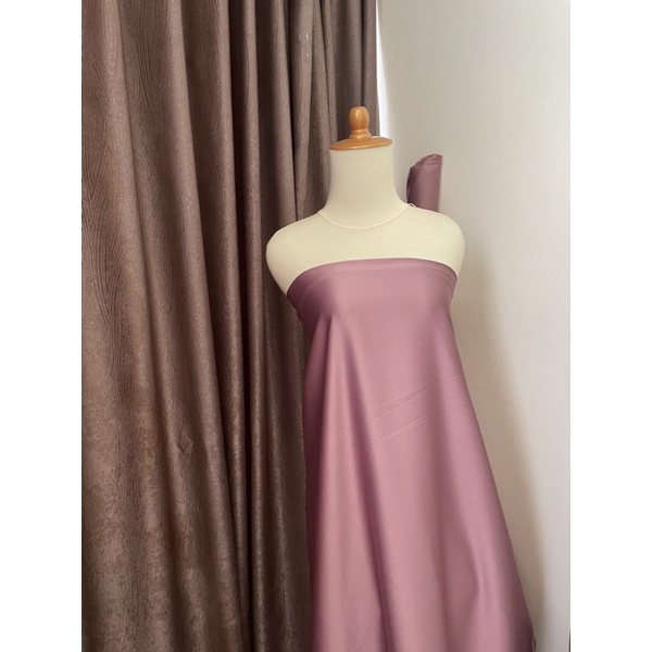 Kain Satin Velvet Premium Warna Rose Bronze Bahan Seragaman Bahan Furing Bisa untuk Background Backdrop Foto Produk